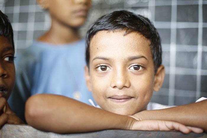 A boy from NGO Varanasi